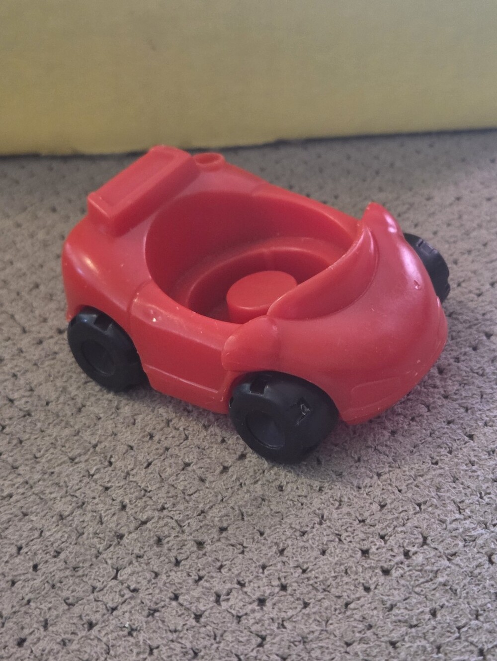 Fisher Price Little People Red Car Vehicle 1995 Action perfect for  Ramps Garage